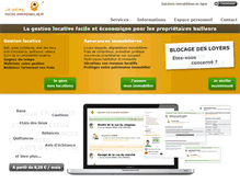 Tablet Screenshot of jegeremonimmobilier.fr